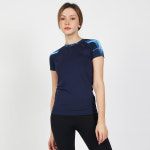 조이할리 스파클 요가 반팔 티셔츠 필라테스 운동복 빅사이즈 스포츠 기능성 티 헬스복 : 조이할리 Joyholly