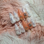 새하얀 눈꽃송이 네일팁 : 단미NAIL