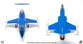 jc wings f-104 전투기 항공 곡예 비행 팀 1:72 : 탑다이캐스트