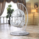 발리 새둥지 포토존 야외 흔들의자 그네 새 고리 버들 세공 흰색 고리 버들 해먹  88 : 우주최강상점