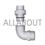 38mm 수영장 호스 커넥터 엘보 PVC 배관자재 피팅 90도 분리형 40A : 올어바웃Allabout