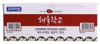 삼도 해울 락교 3S 3kg X 6통 1박스 [삼도식품] : 참치공장장