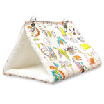 쥬맥스 앵무새 삼각터널 뽀송침대 아이보리 M : 톰스패밀리