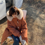 여성 루즈핏 오버핏 구스 덕 다운 롱패딩 더블 11 필입 그산 목장 패딩 여 하프폭발 털 칼라 : 하이퀄스토어