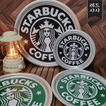 스타벅스 레트로 양은 쟁반 오봉 빈티지 국산 블랙 그린 레드샤샤 : 레드샤샤