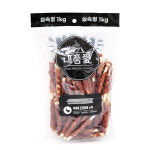 내품애 실속형 대용량간식 수제간식 말랑고구마 치킨, 1kg, 1개 : 개밥왕
