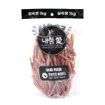 내품애 실속형 대용량간식 수제간식 숯불 치킨슬라이스, 1kg, 1개 : 개밥왕
