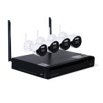 무선 CCTV 4채널 카메라 녹화기 포함 스마트폰연동 옥외 옥내 셀프설치 : JMIT