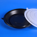 일회용팩 참조은2호(검정) 쟁반짜장짬뽕 찜 탕수육 일회용포장용기 200세트 : 일회용팩