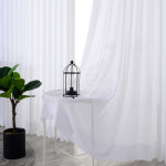 [해든하우스] 도톰 쉬폰커튼 화이트 : 해든하우스