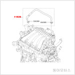 뉴SM5(L43) 블로우바이 호스 [ 르노삼성 순정부품] 118263603R : 르노코리아자동차 부품