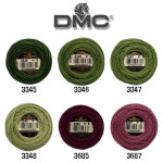 DMC 8번사 펄코튼 3345-3346-3347-3348-3685-3687 프랑스자수실 : 현진사