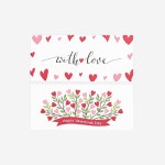 스티커 - 해피발렌타인데이 가로형 1장 2매입 3장 캔들 비누 포장 재료 diy : 캔들바다