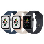 애플워치SE 44mm GPS 알루미늄 밴드 MKQ63KH/A/JU : 주선 쇼핑
