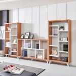 모던 북유럽 H 거실 오픈형 책장 세트 (7색) 사무용 아파트 전시용 책꽂이 : 자르파라