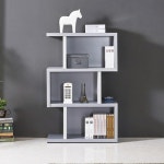 거실 인테리어 3단 ㄹ책장 785 (좌/우 6색) 사무실 디자이너 전시 슬림 LP : 자르파라