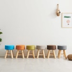 파스텔 패브릭 우드감성 간이의자 화장대 스툴 소파 쇼파 라운지 고급 작은 : 자르파라