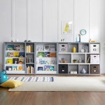 쓰러짐없는 동화책진열 아이방 거실 책장 SET 어린이집 유치원 아동용 아기 : 자르파라