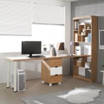 컴퓨터방 서재 2인용 와이드 책상+책장 세트(4색) 컴푸터 모니터 h형 좋은 : 자르파라