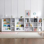 쓰러짐없는 동화책진열 아이방 거실 책장 SET 어린이집 유치원 아동용 아기 : 자르파라