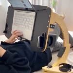 노트북 받침대 노트북 거치대 침대 누워서  노트북 테이블 노트북 책상 : 포시즌스 쇼핑
