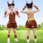 공연 도구 무대 연출 학예회 졸업 작품회 어린이집 행사 할로윈 육일어린이 송아지 공연복 여름은 소 무용복 우유노래 목장 순둥이 : 플라이스타캔디