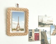 라탄 액자 아크릴 액자 인테리어 소품 벽걸이 : 온들