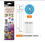 백경 열기채비 볼락 카드채비 어구 가자미 돌돔 우럭 반짝이10단 바늘13호 본선8 지선5 : 신서울낚시
