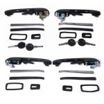 4 개/대 자동차 앞 뒤 왼쪽 + 오른쪽 도어 핸들 폭스 바겐 Passat 16 I 1 골프 17 Mk1 Mk2 1974-1994 191837205A 191837205 : local51