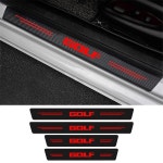 TH폭스바겐 골프 4 5 6 7 MK4 MK5 MK6 MK7 2021 - 1998 튜닝 액세서리용 탄소섬유 자동차 문 문턱 스티커, 4 피스 : 티에이치보부상