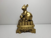 동/풍수/소품/돈 방석/재물/돈방석에 앉아있는 쥐 장식 : 민속공예장터