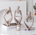 인테리어연출 입체 조각상 생각하는사람 오브제 생각장식 사무실, 거실, 테이블, 침실 소품 : 레오피오