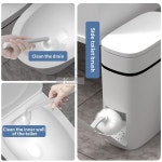 자동센서휴지통 자동쓰레기통 화장실 브러시 세트 욕실 플라스틱  주방  가정용 청소 도구 : 글로벌 유엠