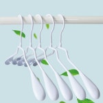 논슬립 미끄럼방지 옷걸이 옷매장 옷가게 니트 정장 티셔츠 어깨뿔방지 바지옷걸이 10P : 스마일센스