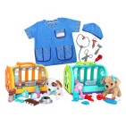 동물병원 놀이 수의사 역할 강아지 고양이 키우기 동물호텔 반려동물 케어 장난감 완구 : 굿맘튜터