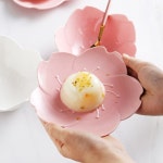 벚꽃 사쿠라 예쁜 디저트접시 과일그릇 플레이트 카페 : 아카스토어