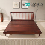 [리코베로]로사 장미나무 원목 평상형 저상침대 킹사이즈 : 리코베로