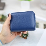 모두샵 가죽 아코디언 여자 카드지갑 명함지갑 지퍼형 : 유니아트레더