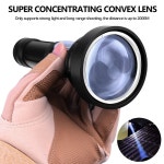 다기능 자가발전 ㄱ자 초강광 led 손전등캠프 하이킹을위한 대형 볼록   29 : Gen-z몰