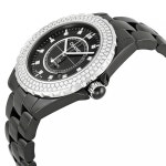 샤넬 남성 unisex 시계 H2014 J12 42mm 블랙 세라믹 2Row 다이아몬드 워치 : 글램피플
