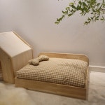 코코제니 리미티드 강아지원목침대 원목 애견침대 펫 쇼파 : 코코제니