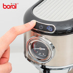 보랄 더데일리 BR-CM1450 커피메이커 반자동 홈카페 머신 수동스팀 컵워머 포함 : 홈니즈