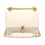 [중고명품 미스터문] Fendi(펜디) 8M0381 아이보리 카프스킨 금장 체인 캔아이 스몰 숄더백 [중고명품매입] : MISTER MOON