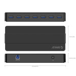 오리코 유전원 USB 허브 7포트 USB3.0 H7928-U3 : 오리코 한국공식몰