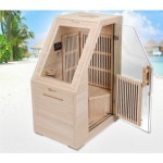 다온사우나 KN-001BN 전신 사우나 가정용 개인 편백나무 1인용 이동식 건식 찜질방 : SYS종합가전