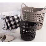 국산 모던 소프트 다용도 빨래 바구니 소품 장난감 블럭 정리 분리수거 바스켓 3size : 흥도많은고양이