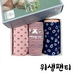 BYC 물랑루즈 여성용 샘방지 위생팬티 세트 E-13 : 모던레이스