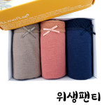 BYC 물랑루즈 여성용 샘방지 위생팬티 세트 E-13 : 모던레이스