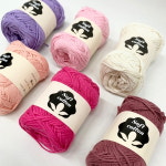 소프트 코튼 뜨개실 부드러운 면실 : 장미모사