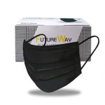 국산 퓨처웨이 블랙 3중 MB필터 일회용 마스크 50매입 x 6박스 300매 대형 대용량 : ANDMORE